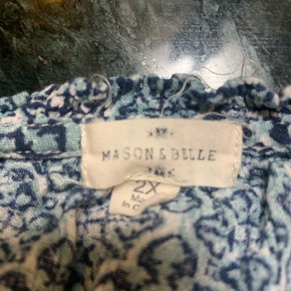 Mason & Belle floral tunic, 2X - Picture 3 of 8